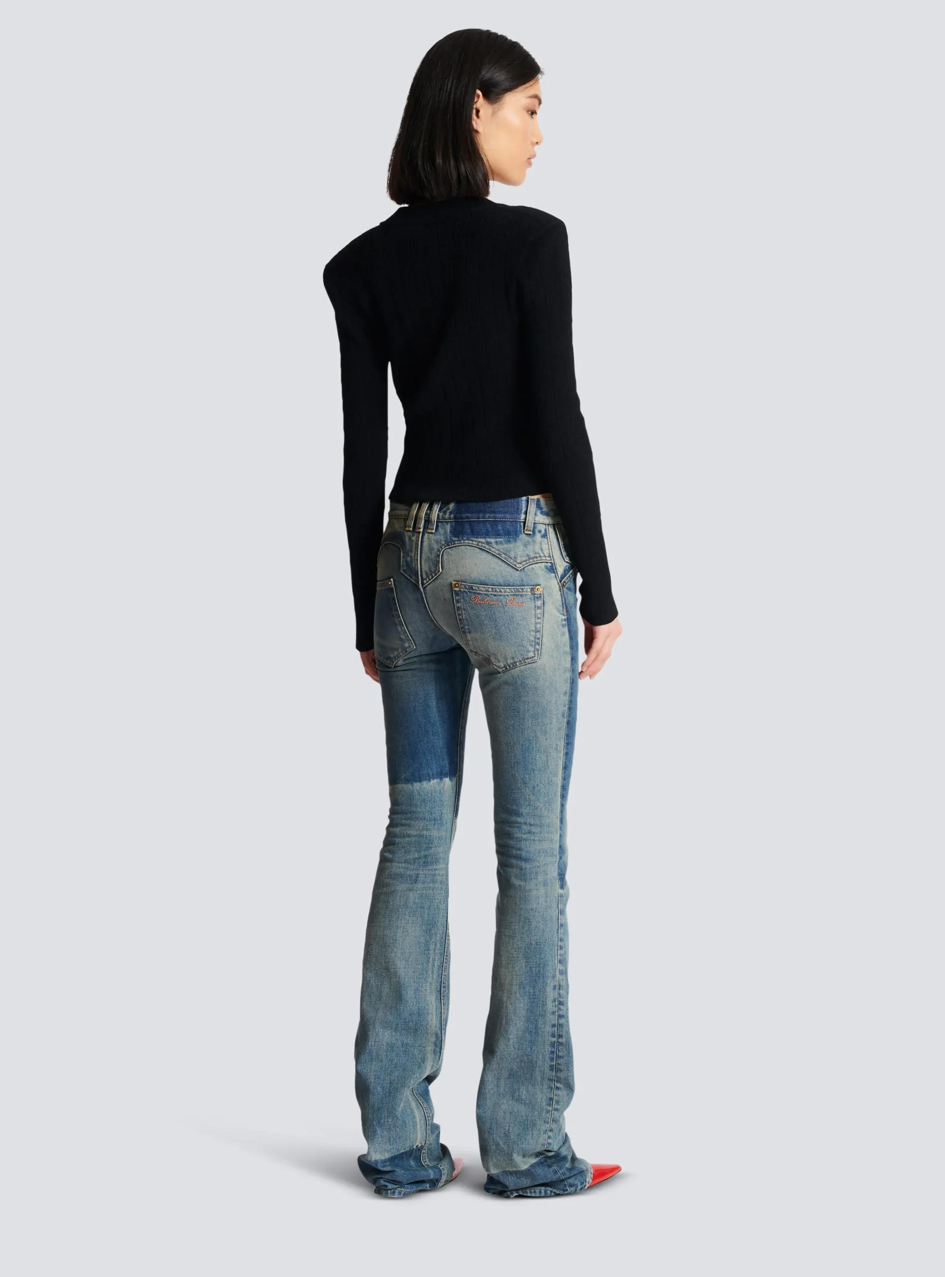 Women Balmain Buttoned Knit Cardigan