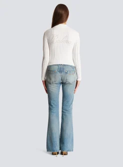 Women Balmain Buttoned Knit Cardigan
