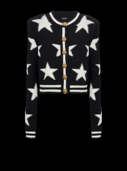 Women Balmain Buttoned Knit Cardigan