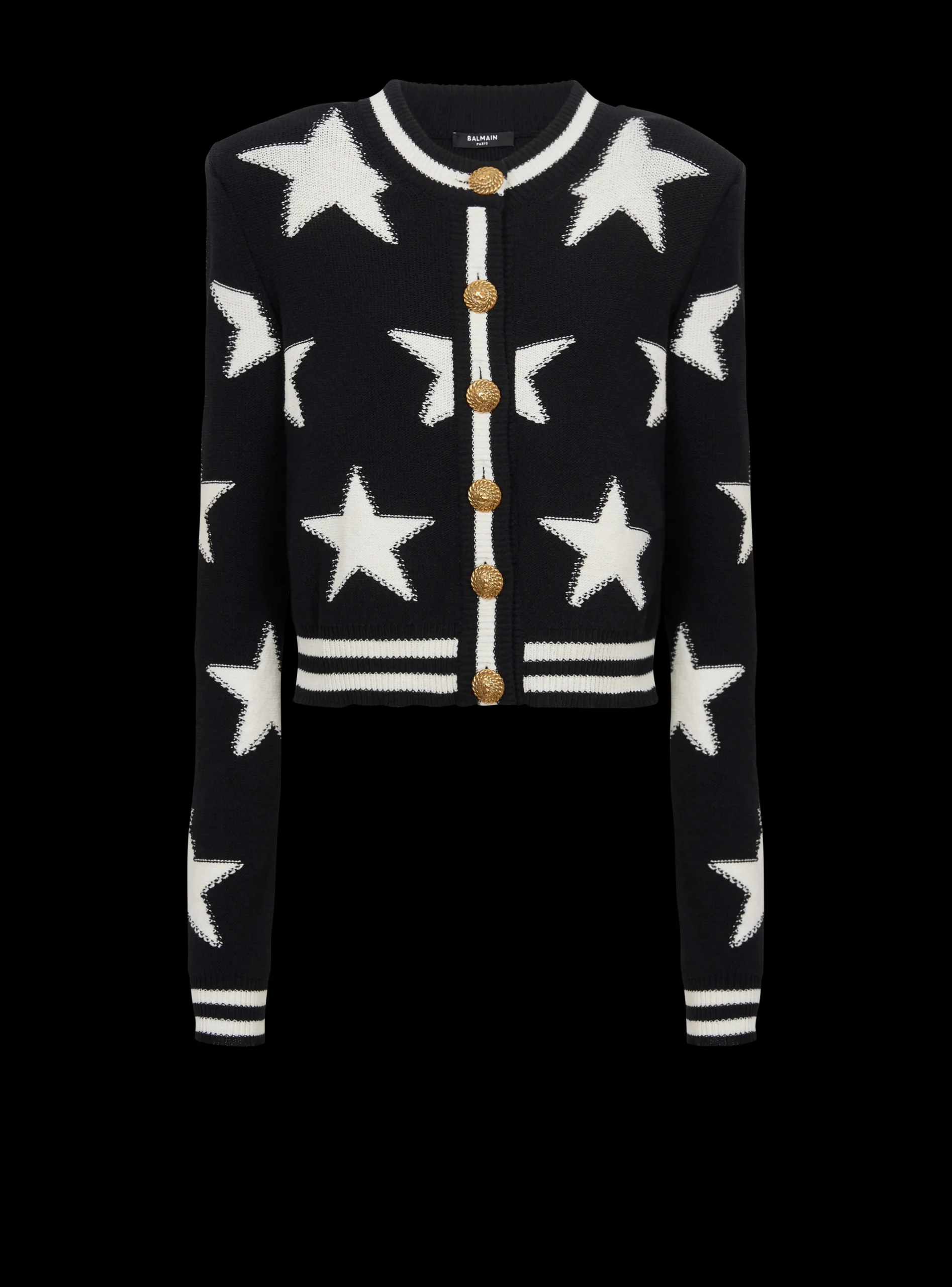 Women Balmain Buttoned Knit Cardigan