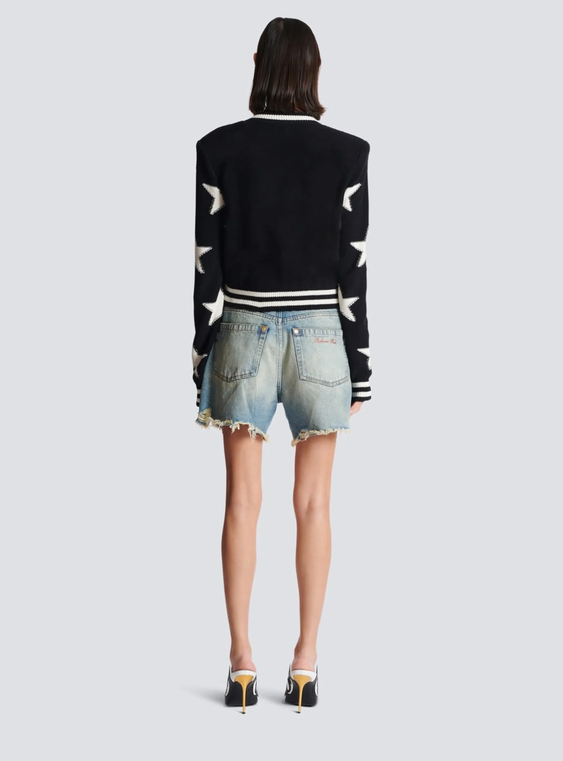 Women Balmain Buttoned Knit Cardigan