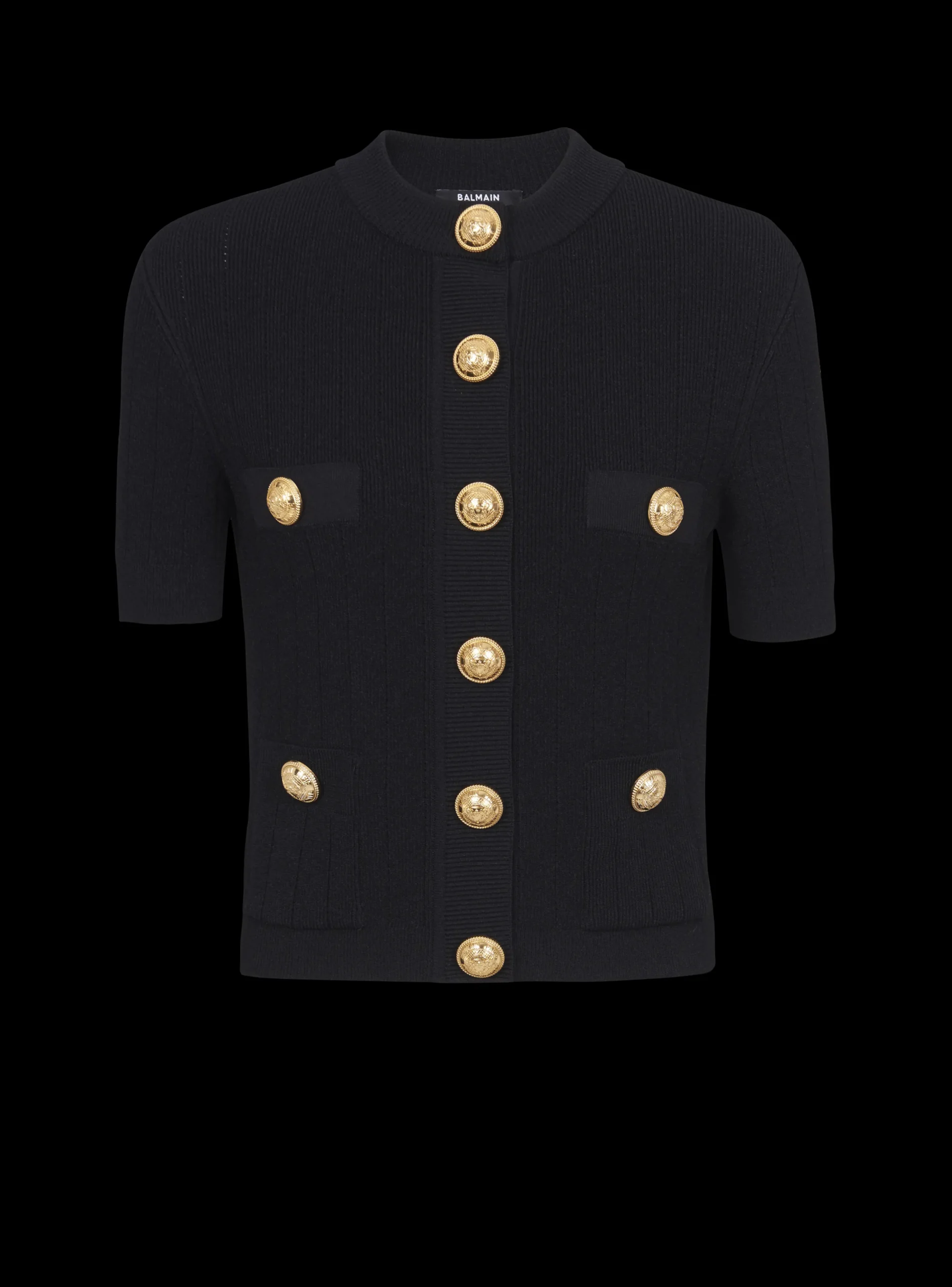 Women Balmain Buttoned Knit Cardigan