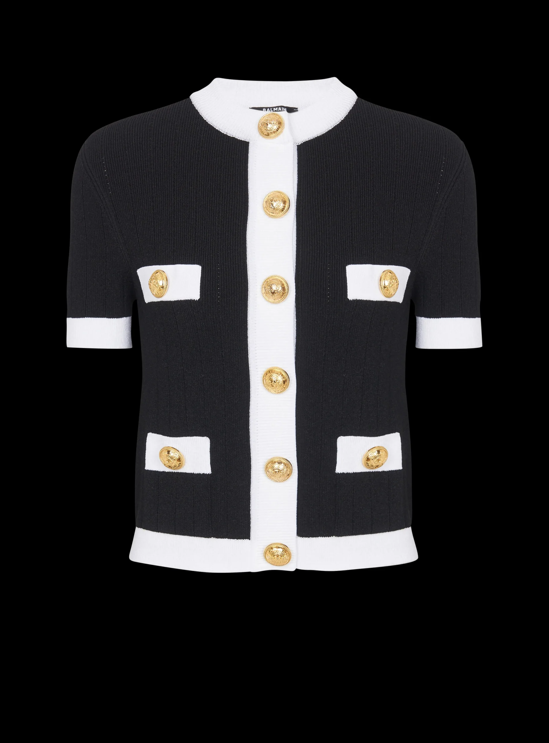 Women Balmain Buttoned Knit Cardigan