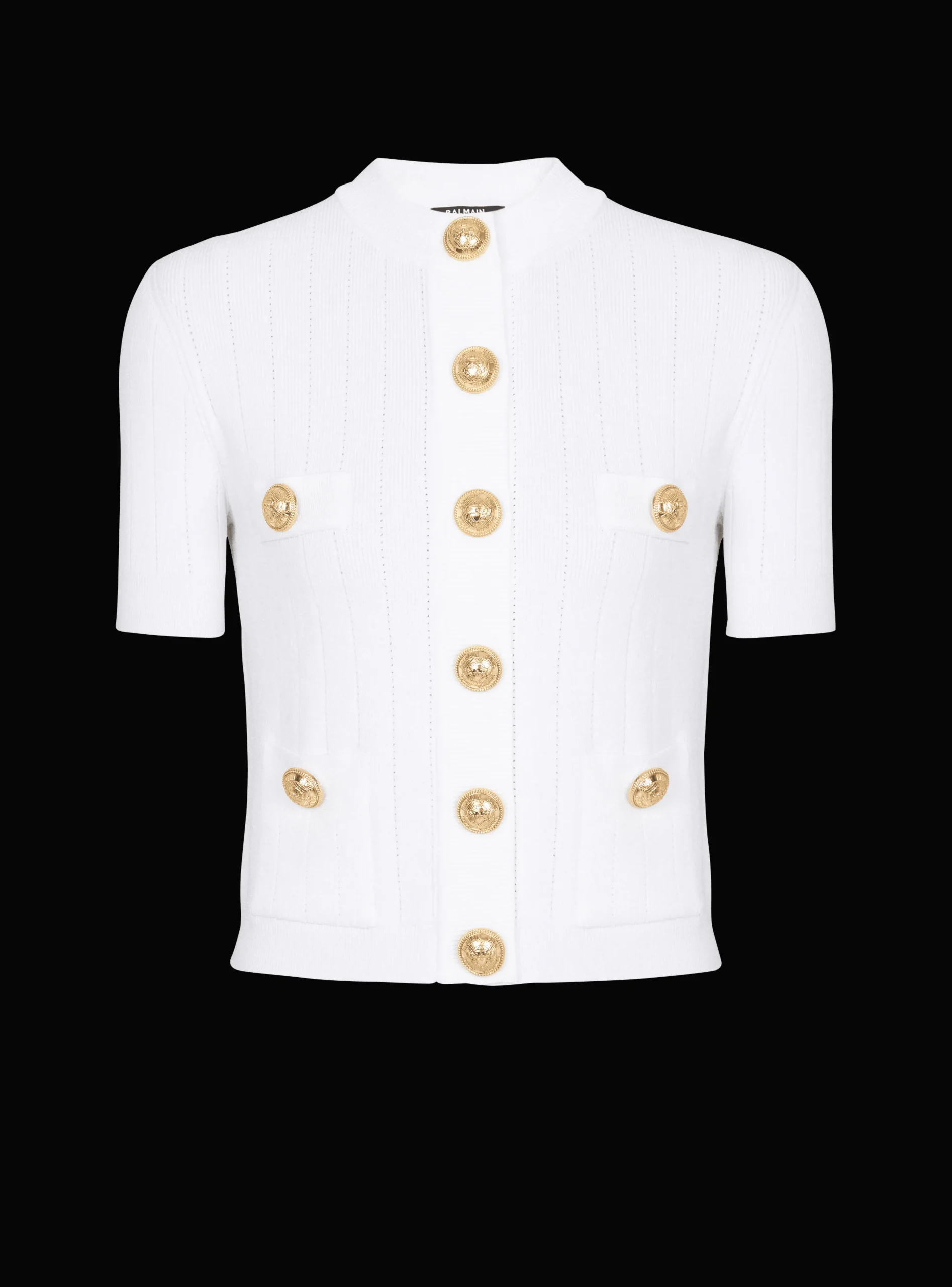 Women Balmain Buttoned Knit Cardigan