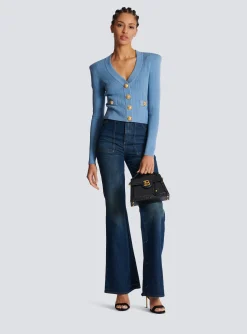 Women Balmain Buttoned Knit Cardigan