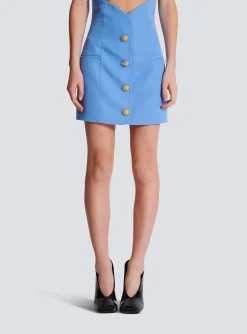 Women Balmain Buttoned Tulip Skirt
