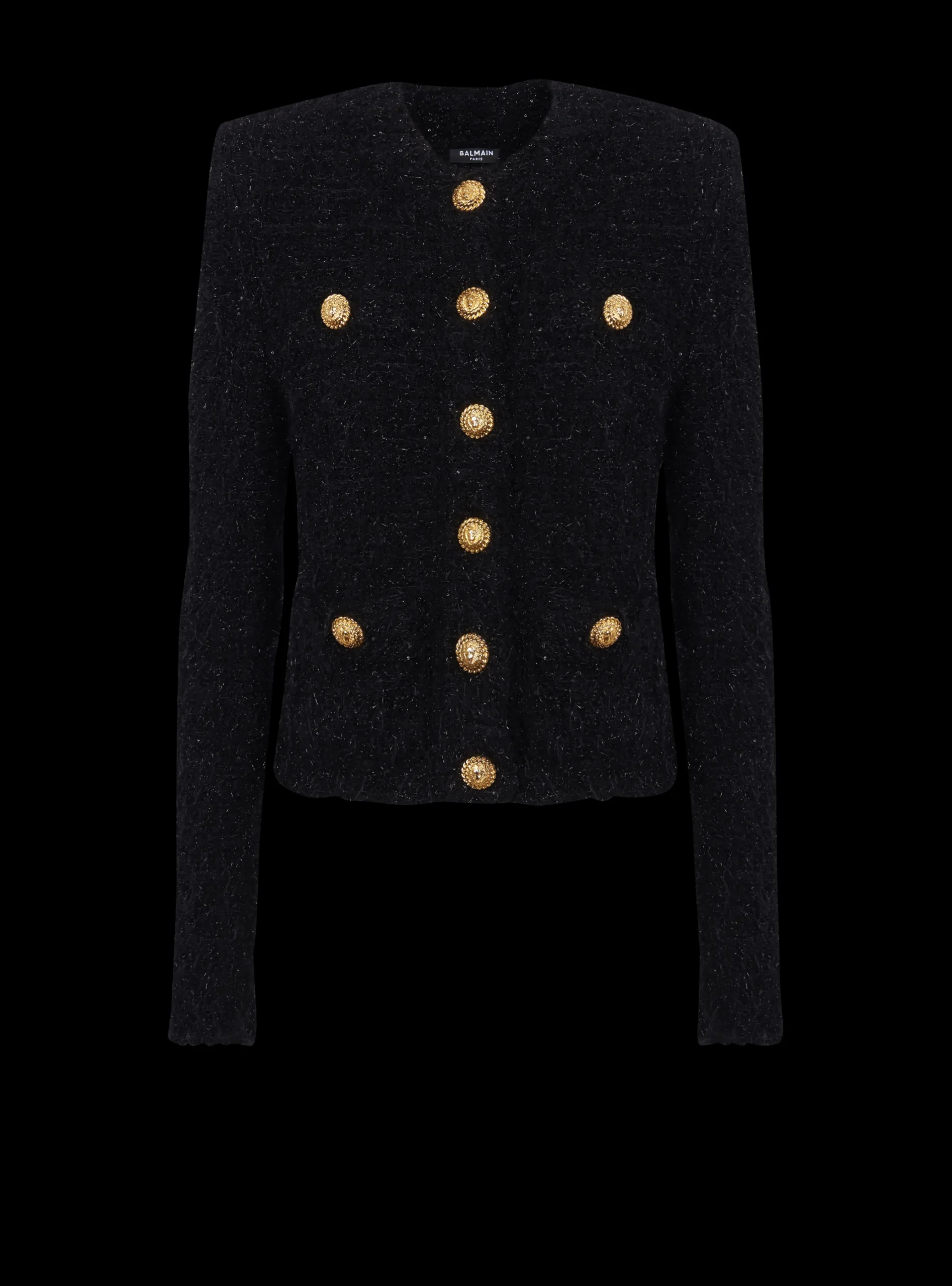 Women Balmain Buttons Tweed Jacket