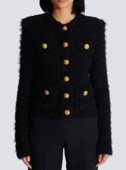 Women Balmain Buttons Tweed Jacket
