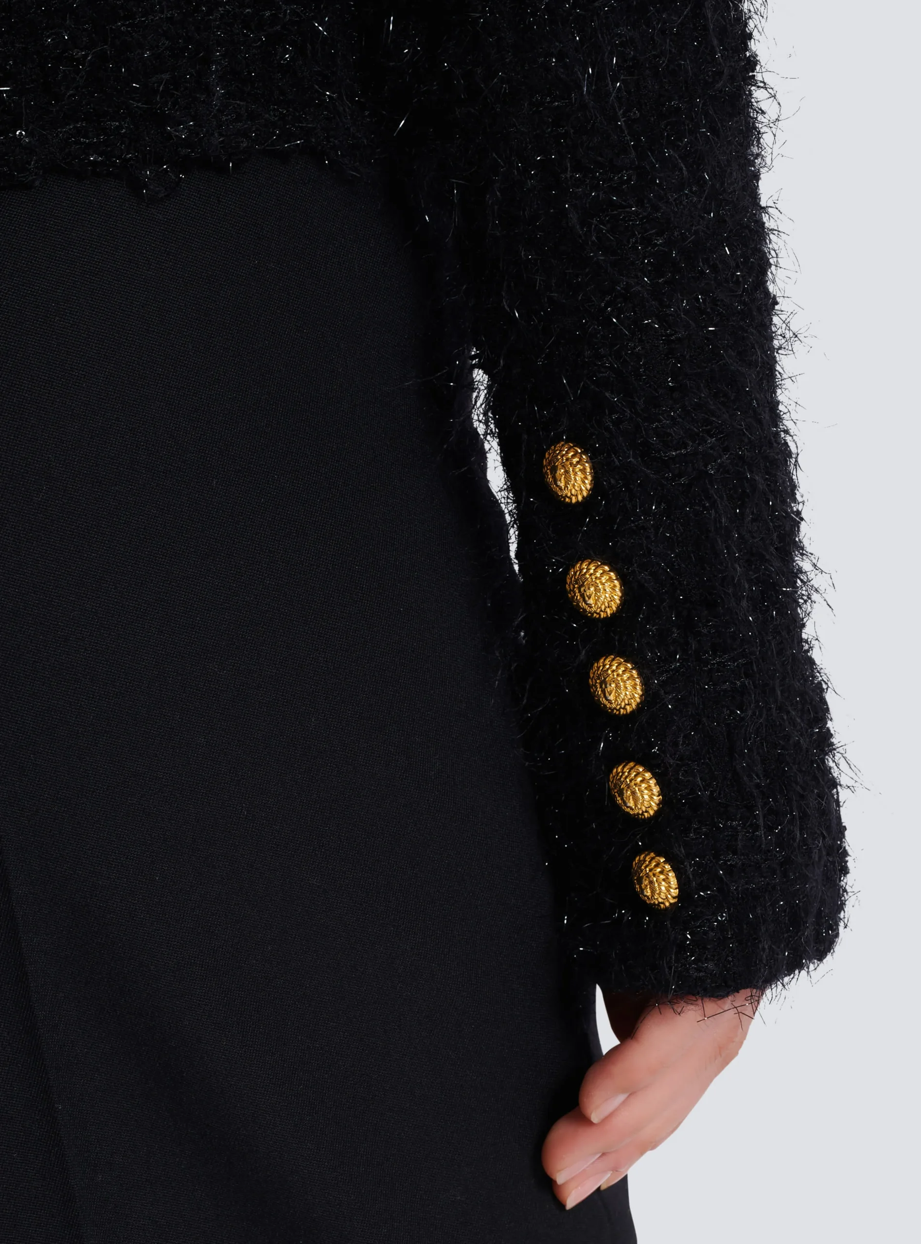 Women Balmain Buttons Tweed Jacket