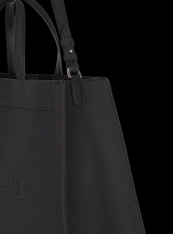 Balmain By Olivier Rubber-effect Leather Tote Bag