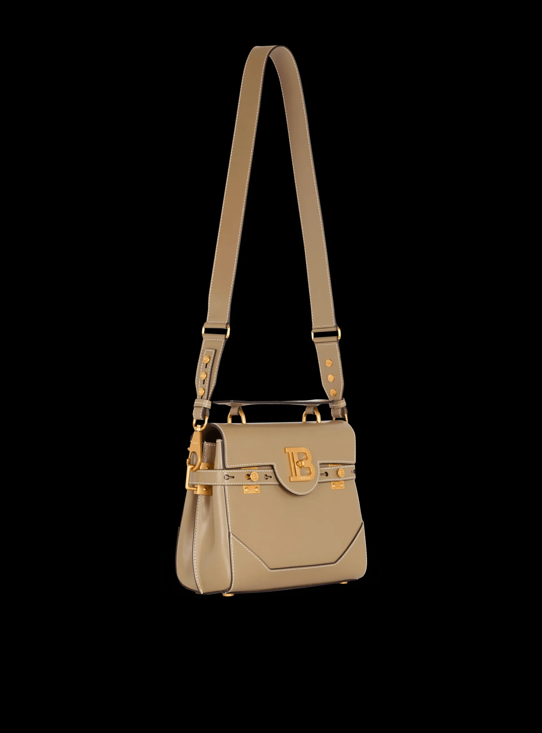Women Balmain Calfskin B-Buzz 23 Bag