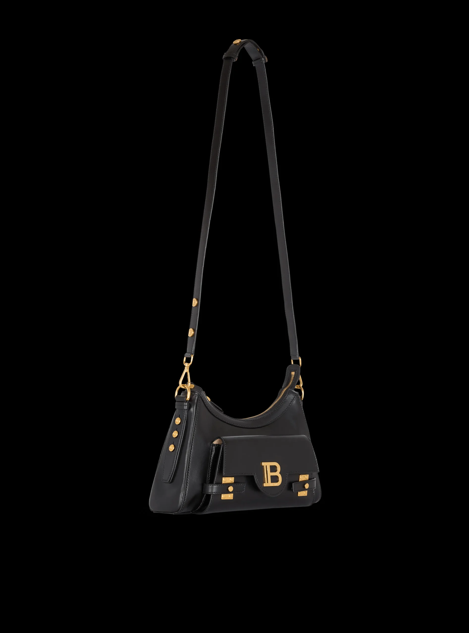 Women Balmain Calfskin B-Buzz Hobo Bag