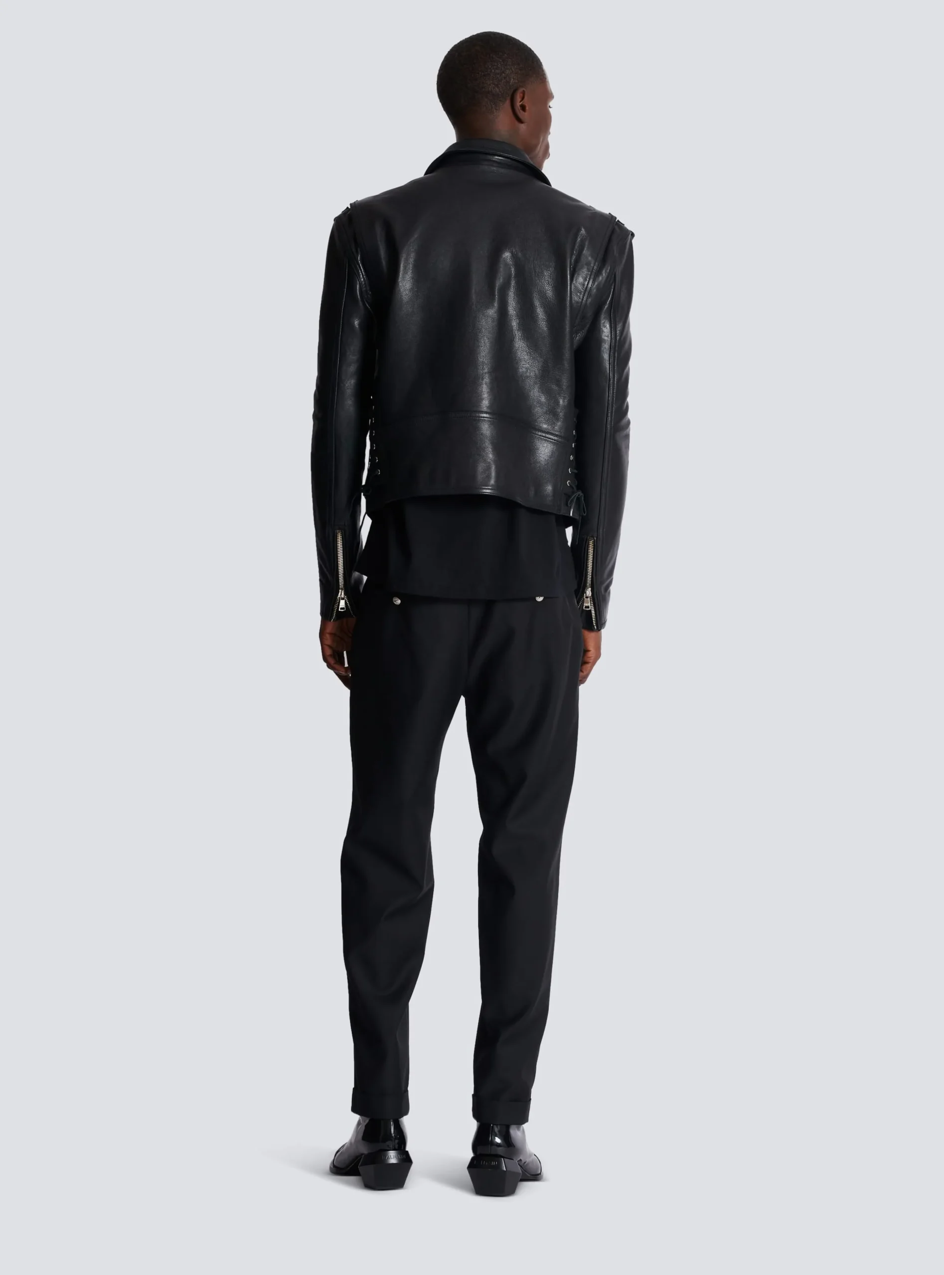 Balmain Calfskin Biker Jacket