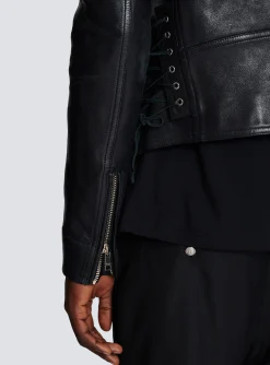Balmain Calfskin Biker Jacket