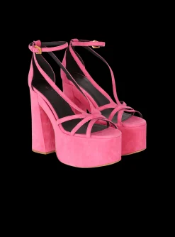 Women Balmain Cam Suede Platform Sandals
