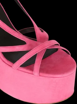 Women Balmain Cam Suede Platform Sandals