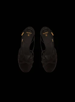 Women Balmain Cam Suede Platform Sandals