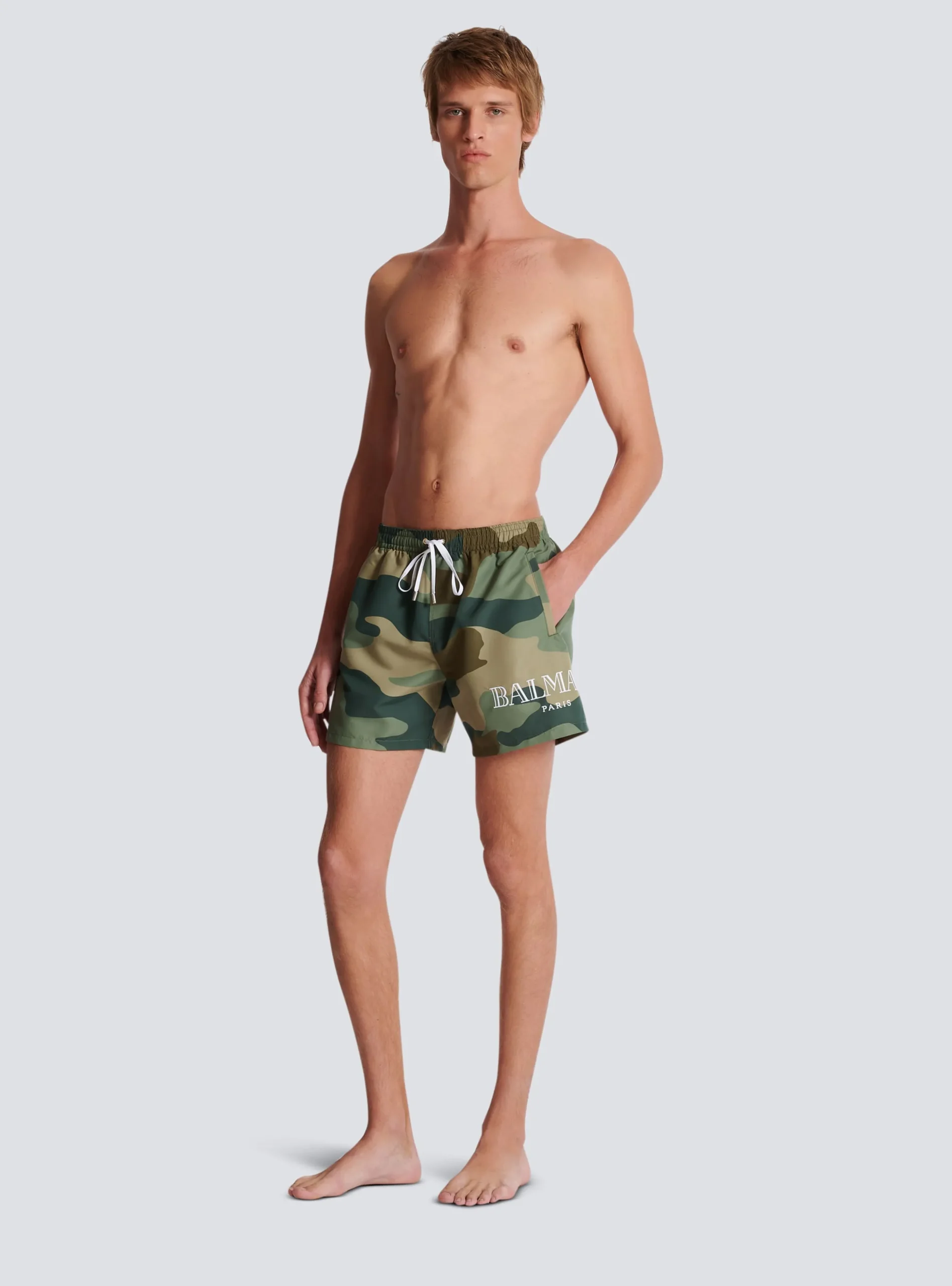 Balmain Camouflage Swim Shorts