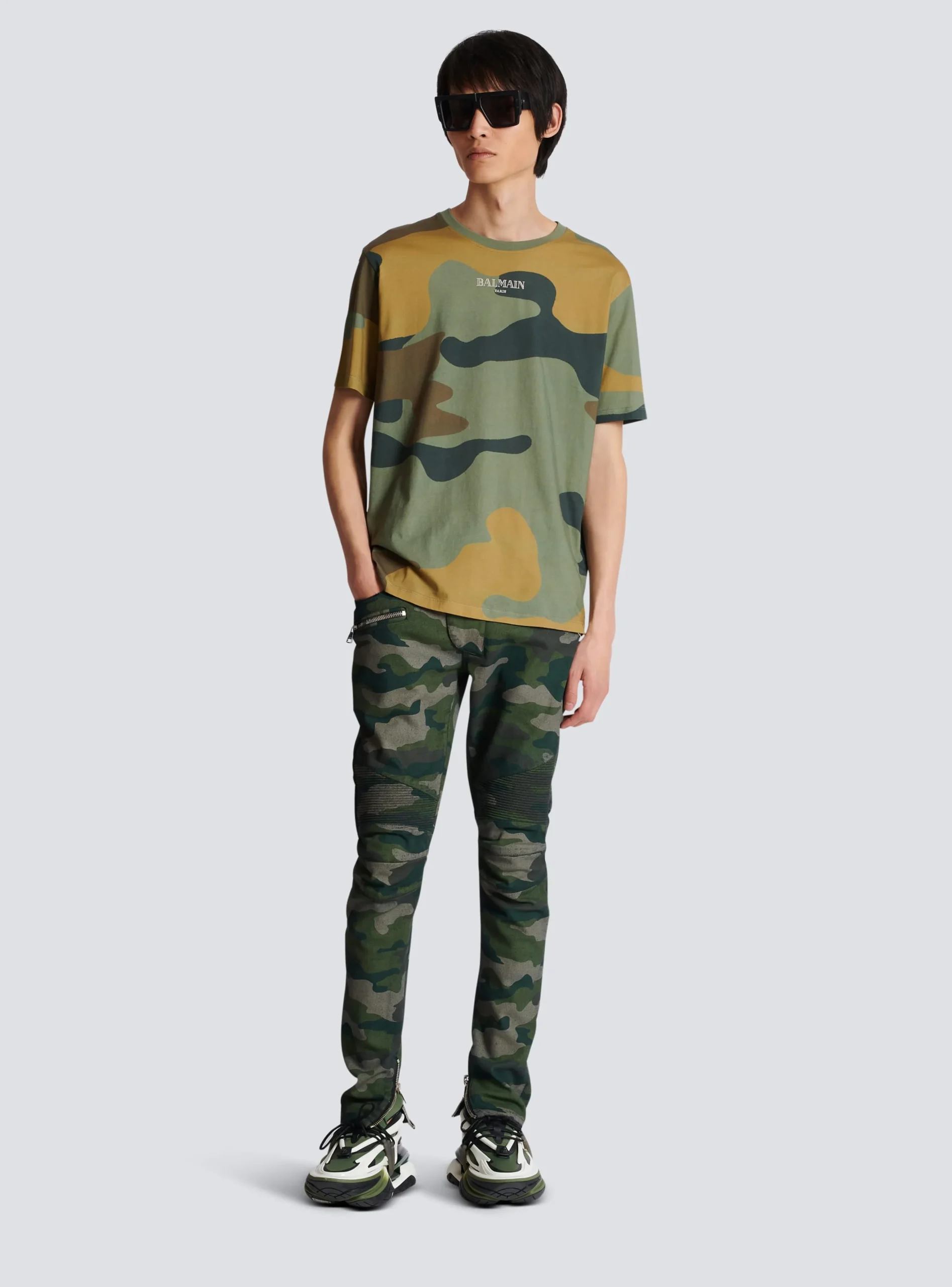 Balmain Camouflage Vintage T-shirt