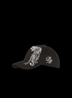 Balmain Cap With Printed Tiger