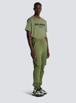 Balmain Cargo Joggers With Paris Print