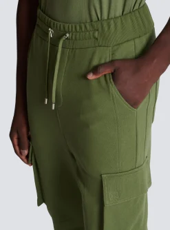 Balmain Cargo Joggers With Paris Print