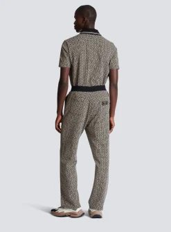 Balmain Casual Monogram Jacquard Trousers