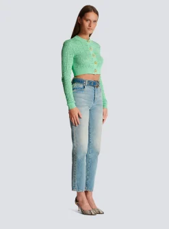 Women Balmain Classic Belted Jeans