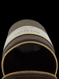 Women Balmain Coffee Cup Minaudière In Mini Monogram Canvas