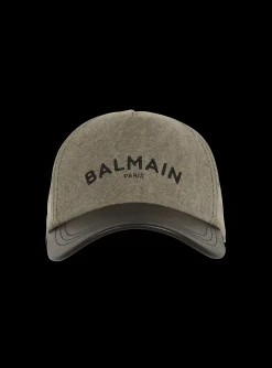 Balmain Cotton Cap With Logo