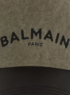 Balmain Cotton Cap With Logo