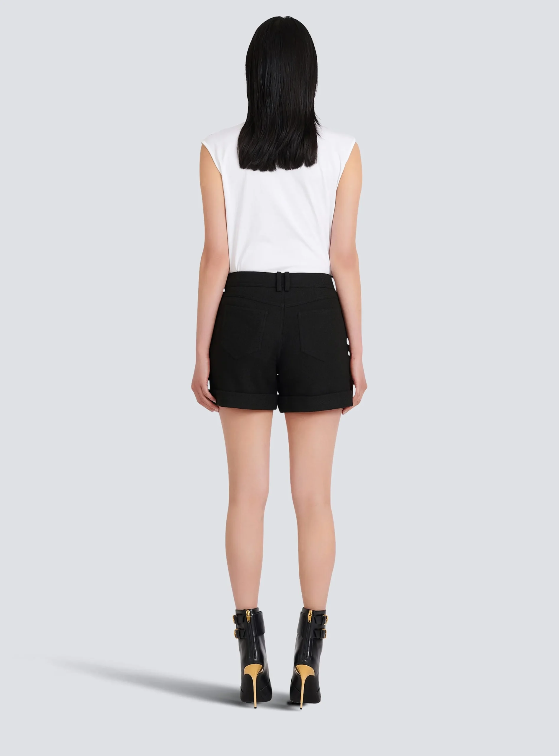 Women Balmain Cotton Low-rise Shorts