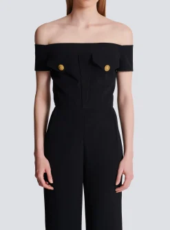Women Balmain Crepe Jumpsuit