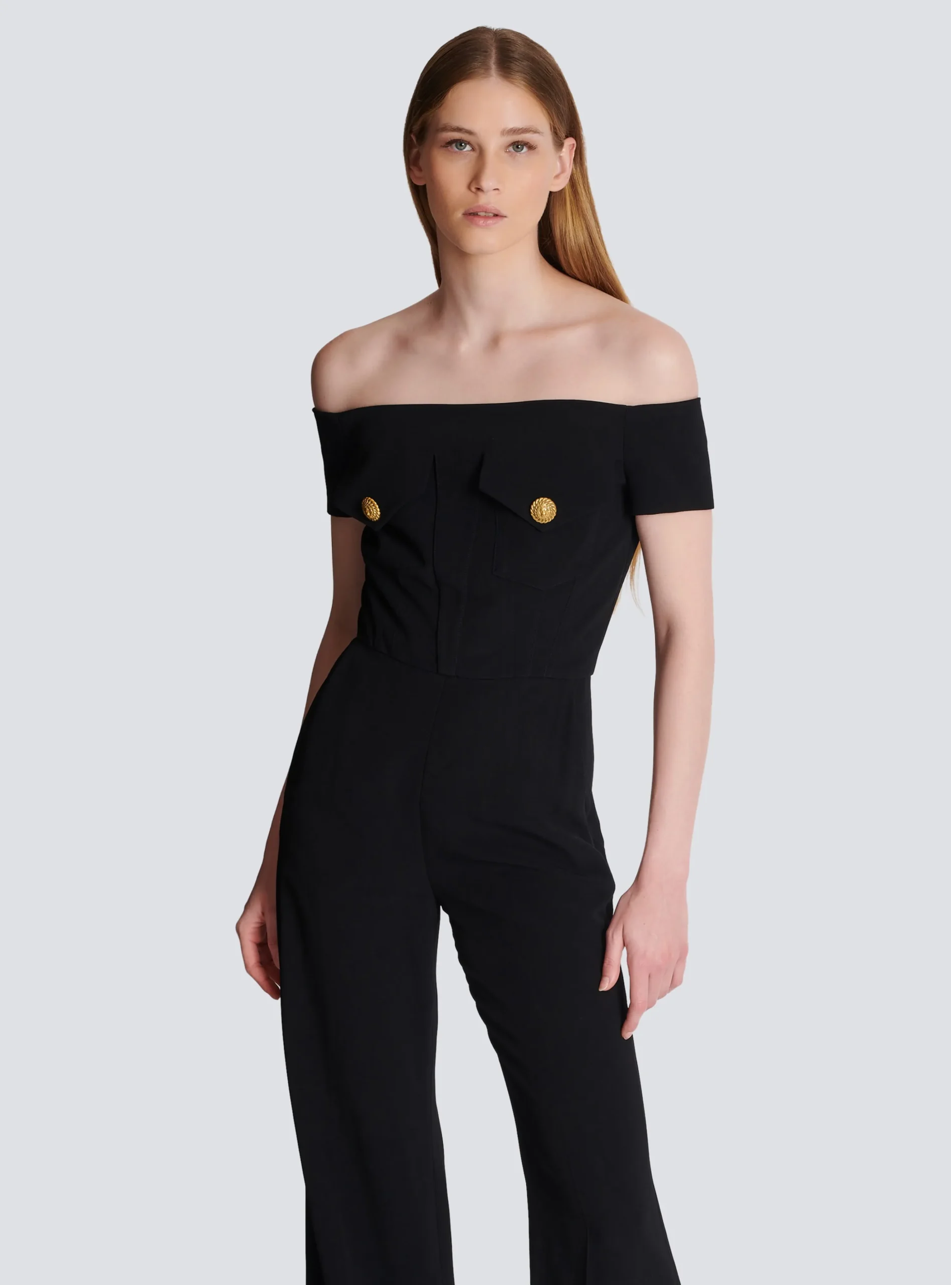 Women Balmain Crepe Jumpsuit