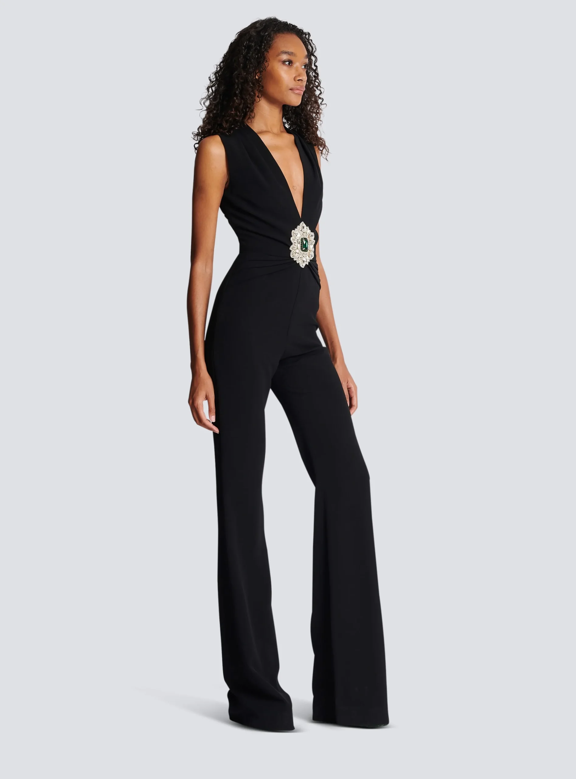 Women Balmain Crepe Jumpsuit