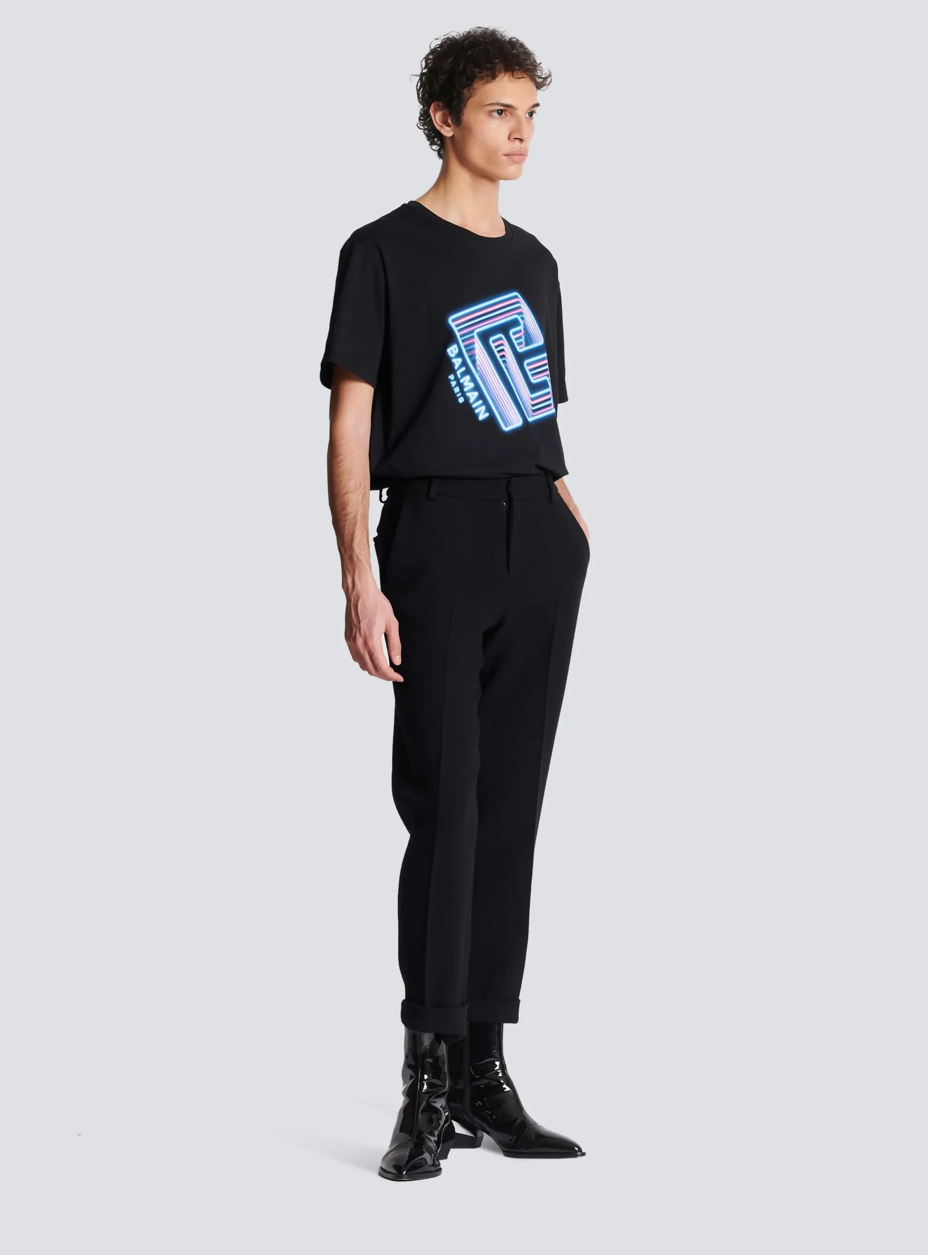 Balmain Crepe Straight-cut Trousers