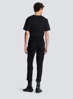 Balmain Crepe Straight-cut Trousers