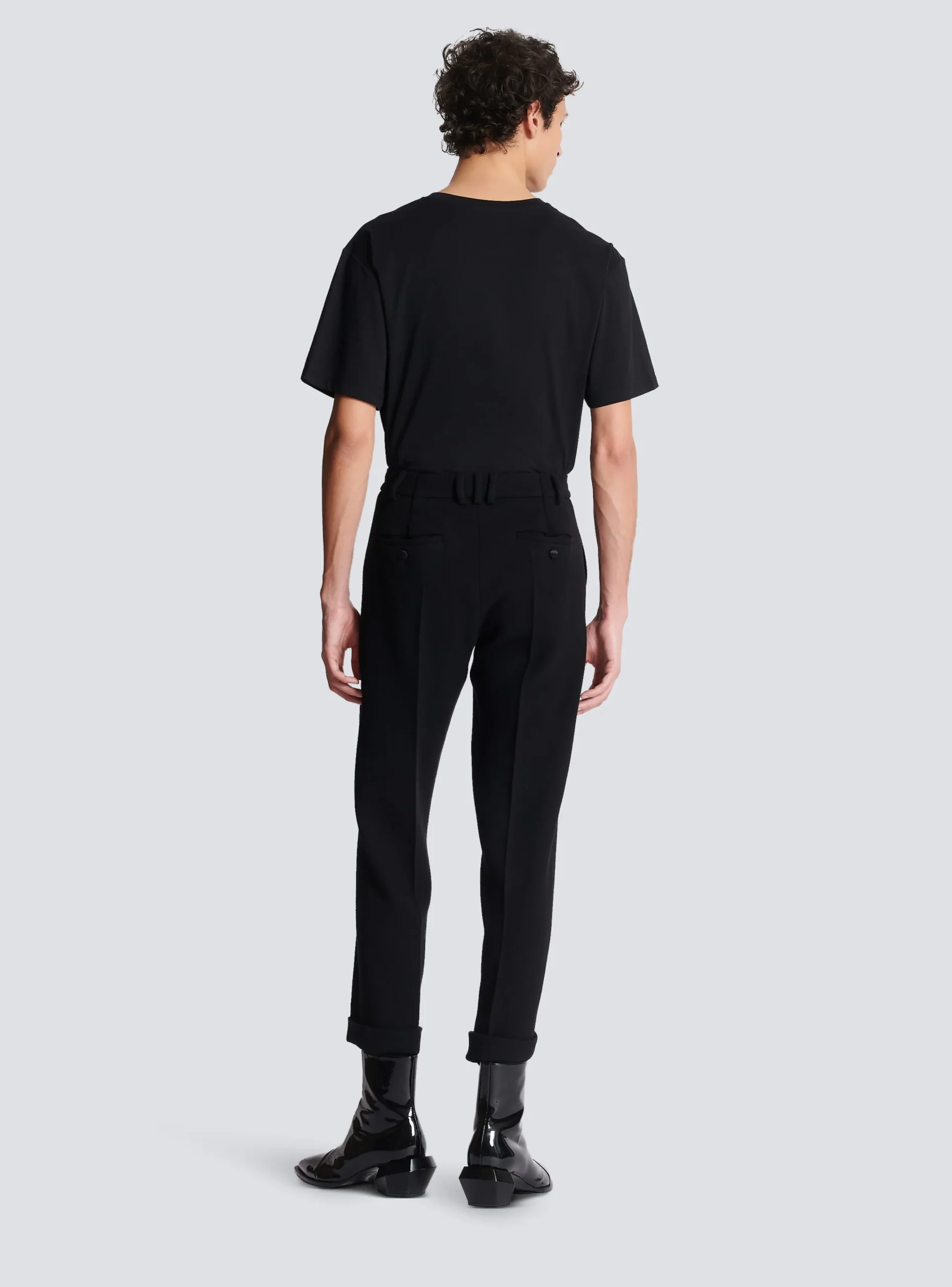 Balmain Crepe Straight-cut Trousers