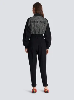Women Balmain Crepe Trousers
