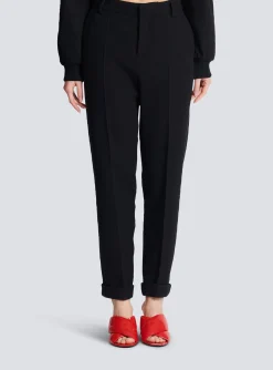 Women Balmain Crepe Trousers