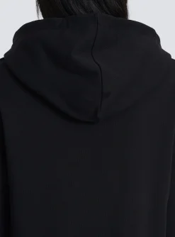 Women Balmain Cropped Eco-design Cotton Sweatshirt With Flocked Graffiti Logo