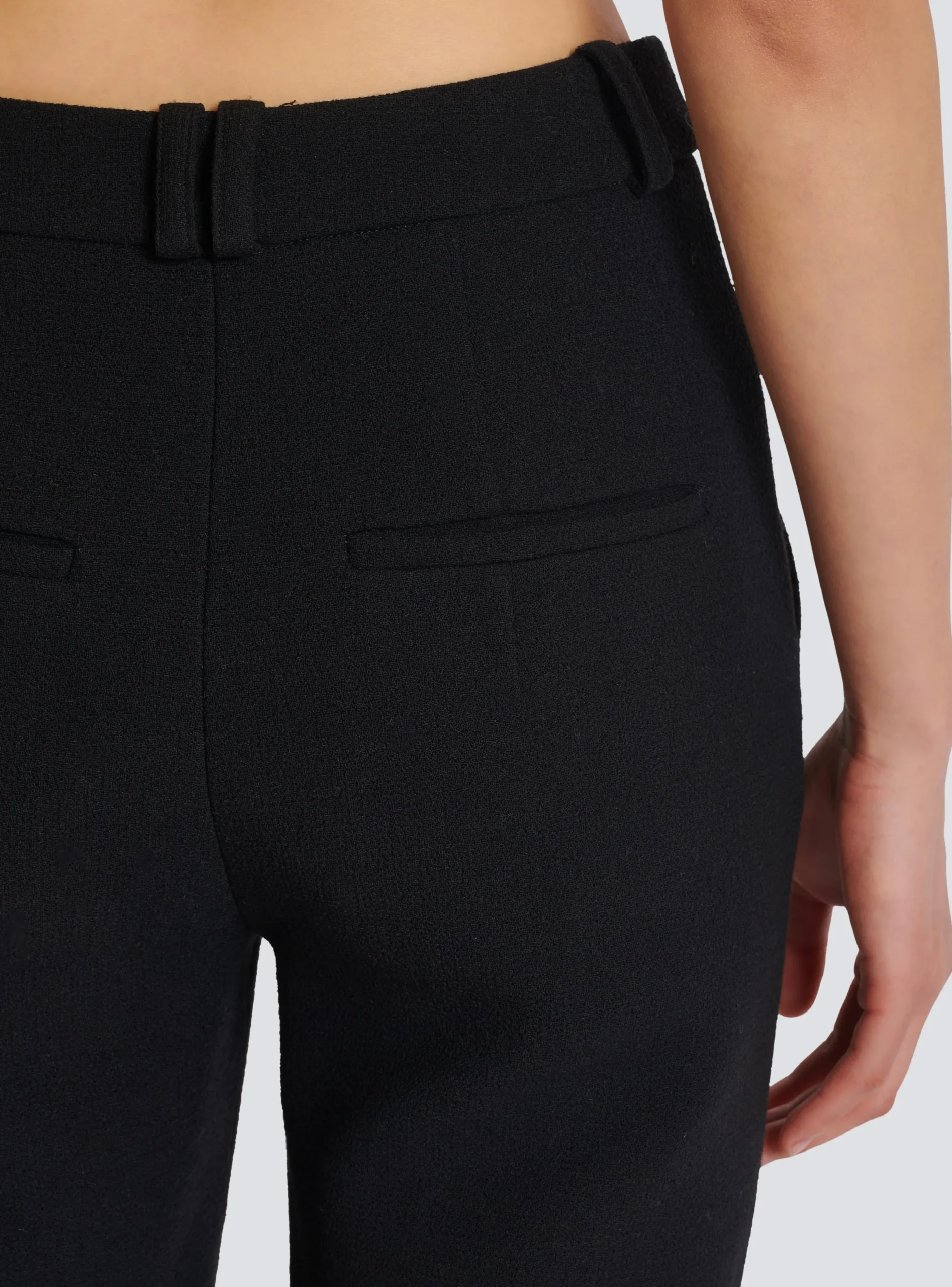 Women Balmain Cycling Shorts In Double Crepe