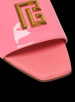 Women Balmain Dafne Patent Leather Mules