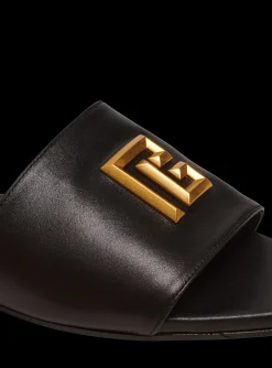 Women Balmain Dafne PB Mules In Calfskin