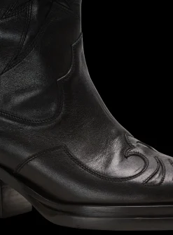 Balmain Dan Patchwork Leather Boots
