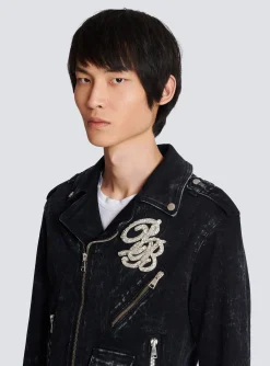 Balmain Denim Biker Jacket