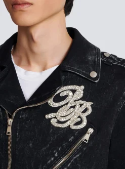 Balmain Denim Biker Jacket
