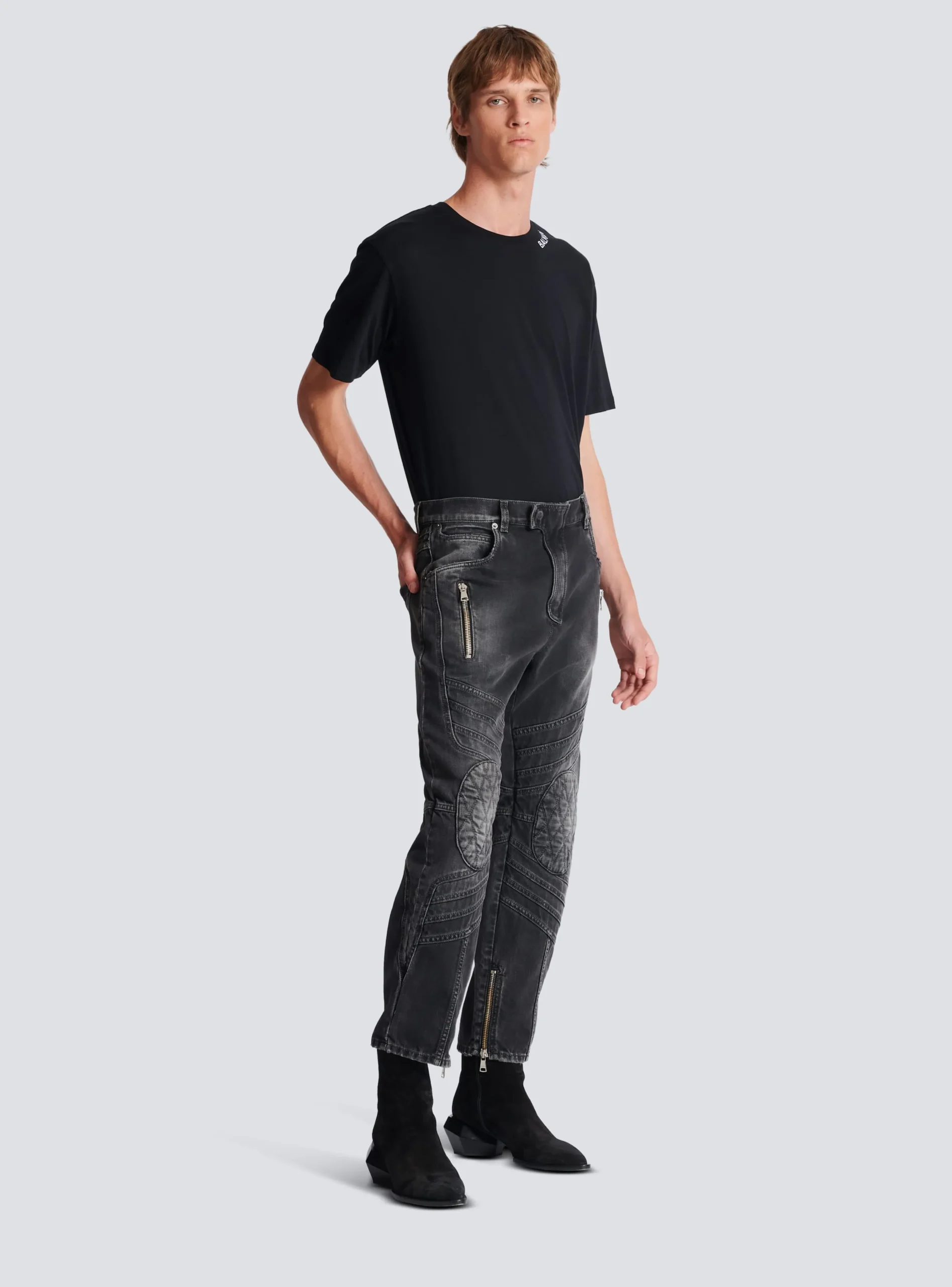 Balmain Denim Biker Jeans