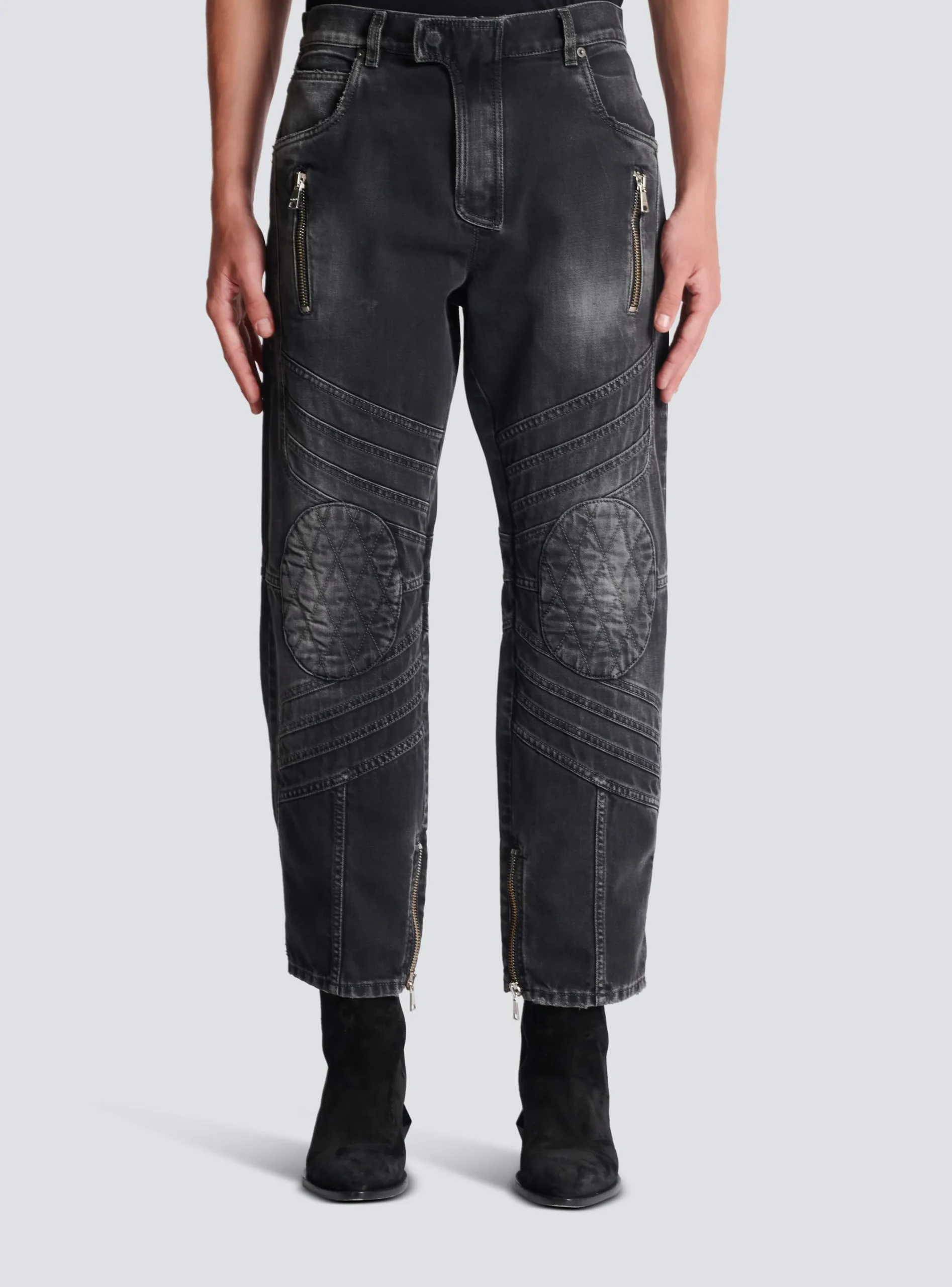 Balmain Denim Biker Jeans