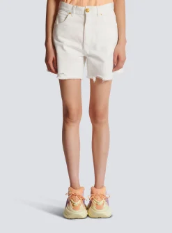 Women Balmain Denim Shorts